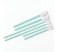 Paquete de 3 hisopos de limpieza sin pelusa y toallitas para lentes de varios tamaños (100 unidades/paquete, 100 unidades/caja) (70 mm, hisopo de algodón de cabeza plana (100 unidades)