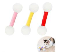 Paquete de 3 hisopos gigantes de algodón para gatos, juguete de pateador de hierba gatera de 5.1 pulgadas para patadas de conejo, juguete de hisopo de algodón de felpa suave para gatos, juguete para