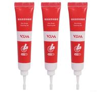 Paquete de 3 limpiadores desengrasantes de bicicleta para sistema de frenos de disco, gel limpiador de frenos de bicicleta, fuerte adherencia, kit de mantenimiento no corrosivo con diseño de boquilla