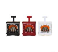 Paquete de 3 luces LED para chimenea para muebles de casa de muñecas, adornos de hogar de brillo cálido para accesorios de pueblo de Navidad, jardín de hadas