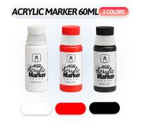 Paquete de 3 marcadores de pintura acrílica jumbo, rotulador de pintura para con punta de esponja grande, marcador de póster de flujo directo para DIY, , madera, piedra
