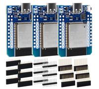 Paquete de 3 mini placas de desarrollo ESP32 con conector tipo C NodeMCU WiFi Blue Tooth Module con chip CH9102F, compatible con AR duino IO IoT