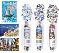 Paquete de 3 mini rompecabezas de 150 piezas para adultos, rompecabezas pequeño de 6 x 4 pulgadas, juguetes de entretenimiento para la casa, rompecabezas de decoración del hogar