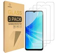 [Paquete de 3] Mr.Shield diseñado para OPPO A77 / OPPO A57 [4G/5G] [Vidrio templado] [Vidrio Japón con dureza 9H] Protector de pantalla con reemplazo de por vida