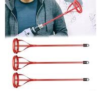 Paquete de 3 paletas mezcladoras resistentes para taladros eléctricos, mezclador de yeso de acero con eje hexagonal, varilla agitadora de 15.75 pulgadas para mortero, lechada