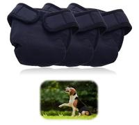Paquete de 3 pañales reutilizables para perros, tela de algodón para incontinencia de mascotas hembras y temporada de calor, ajustables, lavables a máquina, pantalones ecológicos para perros
