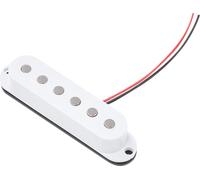 Paquete de 3 pastillas de bobina única para guitarra Strat, tono vintage, fácil de instalar, adecuadas para escenario/grabación/práctica múltiples escenarios (blanco)