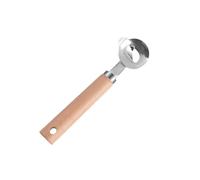Paquete de 3 peladores de cactus de acero inoxidable con asas de madera, herramienta de cocina multiusos para cortar verduras y fideos, herramienta de pelar cactus con función de descarte integrada