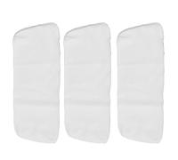 Paquete de 3 Piezas de Aceite de Ricino sin Blanquear, Envoltura de Franela de Algodón Orgánico de 4 Capas, Almohadillas de Aceite de Ricino Reutilizables, para Compresas de