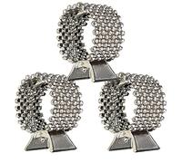 Paquete de 3 pinzas de metal con purpurina para cola de caballo, trenzas altas con diamantes de imitación para cabello largo, con hebilla de cola de caballo, lazos para el cabello, coleta de caballo
