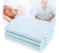 Paquete de 3 protectores de cama lavables, almohadillas absorbentes impermeables 31.4 x 35.4 pulgadas
