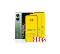 Paquete de 3 protectores de pantalla de vidrio templado 9D compatibles con Xiaomi Poco M7F7X7C71Pro Ultra, protector de pantalla antiarañazos