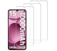 Paquete de 3 protectores de pantalla para OUKITEL C59 Pro, película de vidrio templado, compatible con fundas, antiarañazos, dureza 9H