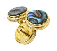 Paquete de 3 protectores de válvulas de instalación rápida para trompeta, corneta, cuerno de flisa, carcasa natural, botón de durabilidad de latón