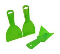 Paquete de 3 raspadores de masilla DIY con patrón de textura y herramientas de paleta de esquina para spackling papel pintado eliminación de pintura raspador de masilla