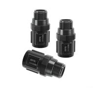 Paquete de 3 reguladores de presión de riego por goteo, conector de manguera de 3/4 pulgadas, válvula de control de 15/25 PSI para jardín, césped, sistema de aspersores de invernadero, reductor de
