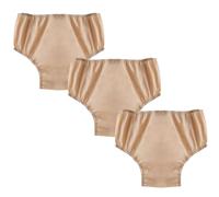 Paquete de 3 Reutilizables Pantalones de plástico para incontinencia para adultos,Bragas Pantalones cómodos unisex de EVA para incontinencia(Complexion,Small)