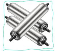 Paquete de 3 rodillos gravedad, rodillo repuesto transmisión for almacenes y fábricas carpintería, diámetro 1,5" x 2,4", longitud 800 mm(Dia 60mm(2.4"),L 200 mm(7.8"))