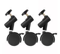 Paquete de 3 ruedas de soporte de luz con frenos de rotación de 360 grados para un fácil posicionamiento en sesiones de fotos de estudio o boda