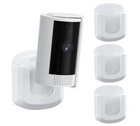 Paquete de 3 soportes de cámara de anillo, soporte de pared adhesivo fuerte para cámara interior Ring (1ª generación y 2ª generación), kit de montaje resistente sin herramientas (blanco, cámara no