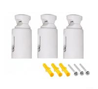 Paquete de 3 soportes de montaje en pared para radiadores de toallero calefactado con tornillos y arandelas ajustables de 75 mm a 95 mm, se adapta a rieles rectos y curvos