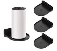Paquete de 3 soportes de pared para sistema WiFi de malla para el hogar, soporte de pared para Tenda Nova Linksys Velop TP-Link D-Link para Google Nest Wifi Router Stand (negro)