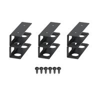 Paquete de 3 soportes multiusos para debajo de la mesa, estante de almacenamiento de metal resistente para cajas de cables, interruptores de escritorio, soporte para computadora portátil para