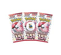 Paquete de 3 Tarjetas Pokemon 151 Booster Japonesas - Incluye Tarjetas Pokémon en Paquetes Sellados para Colección
