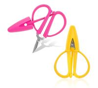 Paquete de 3 tijeras para manualidades, multiusos, para álbumes de recortes, tijeras de corte recto, mini tijeras con cubierta protectora, tijeras portátiles para bordado, costura, manualidades, punto