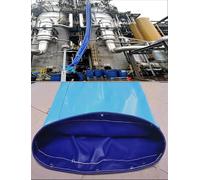 Paquete de 3 tolvas portátiles plegables de PVC de alta resistencia for obras y almacenes | Resistentes al desgarro | Ahorran mano de obra(17.7in/45cm,300cm/9.8ft)