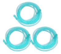 Paquete de 3 tubos de oxígeno, tubo de suministro de oxígeno resistente a las torceduras, cada uno de 16.7 pies, color verde, con conector directo e Y