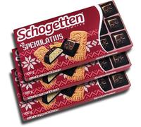 Paquete de 3 unidades de Schogetten à la de manzana asada, 3 x 100 g de chocolate con leche con relleno de crema de leche con sabor a manzana al horno y trozos de almendra