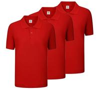 Paquete de 3 Unidades - Polo 100% Algodón Uniforme Laboral Industrial Taller MECÁNICO 2-PO200