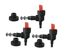 Paquete de 3 válvulas de cierre de combustible de 90 grados con arandela para generador Coleman para generador Husky 5000 6250W PM0545007 sustituye a 192980GS 208961, color negro