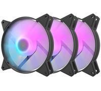 Paquete de 3 ventiladores ARGB de 120 mm C6 (negro) - DARKFLASH