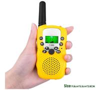 Paquete de 3 walkie-talkies, radio de 22 canales con linterna LCD iluminada, alcance de 4,8 km para niños, aventuras al aire libre, acampada