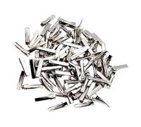 Paquete de 30/100 pinzas planas de cocodrilo de una sola punta, 32 mm, 100 unidades