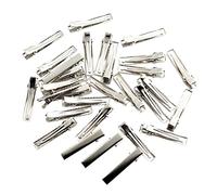 Paquete de 30/100 pinzas planas de cocodrilo de una sola punta para el pelo, lazos de 4 cm (30 unidades)