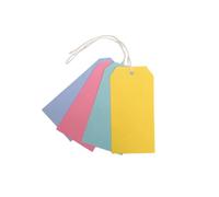 Paquete de 30 etiquetas de equipaje de colores surtidos de 75 x 135 mm