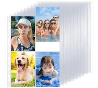 Paquete de 30 Fundas Fotográficas A4 de 240 Bolsillos Para Carpetas de Anillas A4 2/3/4, 4 Compartimentos, Protector Fotográfico de 4 Bolsillos de Doble cara, Fundas Fotos Archivador 10,5 x 15,3 cm