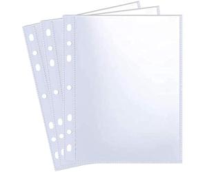 Paquete de 30 Fundas Para Tarjetas Fotográficas A5 de 60 Bolsillos de 5 x 7 Pulgadas Para Carpeta de 6 Anillos,Fundas de Fotos Páginas de Fotos de Doble Cara de 1 Bolsillo Protector de Hojas de Fotos