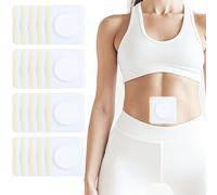 Paquete de 30 parches de aceite de ricino para ombligo, autoadhesivos, desechables, altamente absorbentes, mejorados a 3.5 pulgadas, antifiltraciones, sin lavado, fácil de usar