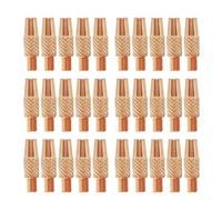 Paquete de 30 puntas de contacto de soldadura MIG de cobre de 0,8 mm para carrete Miller para manipulador Hobart, compatible con boquillas 199-730 186-419 186406 (186-406)
