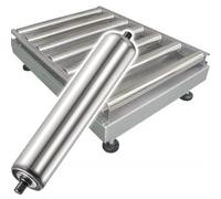Paquete de 30 rodillos transportadores de acero inoxidable de 2 pulgadas de diámetro con rodamientos de sellado de 23.6 pulgadas de longitud, ideales para sistemas de cinta transportadora de