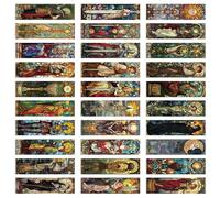 Paquete de 30 separadores de páginas de papel para marcadores temáticos de cartas de tarot, accesorios de lectura de profesores para amantes de los escritores