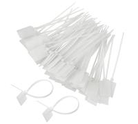 Paquete De 300 Bridas De Nailon Blanco Para Etiquetas, Bridas Impermeables, Bridas Para Marcar Artículos, Bridas Duraderas, Bridas De Clasificación Y Organización