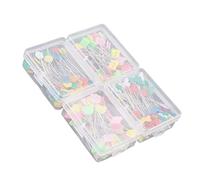 Paquete de 300 cabezales de alfileres de flores o oso, de cabeza plana para manualidades y accesorios de costura Kit-1