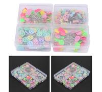 Paquete de 300 cabezales de alfileres de flores o oso, de cabeza plana para manualidades y accesorios de costura Kit-2