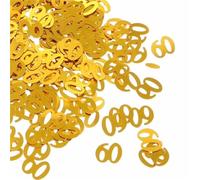 Paquete de 3000 confeti con números (30, 40, 50, 60), para decoración de mesa de cumpleaños y aniversario (confeti 60)