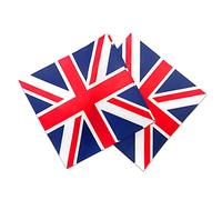 Paquete de 32 servilletas de papel Union Jack, decoraciones de fiesta Queen Platinum Jubilee, fiesta de celebración del Reino Unido, fiesta temática patriótica